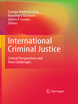 cover image of International Criminal Justice